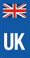 Enter reg number england flag and UK car symbol